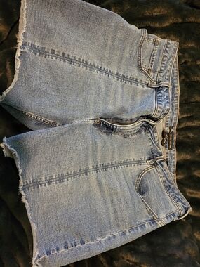 Lee Slim Fit Midrise Short in Light Blue Denim